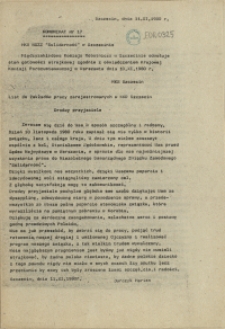 Komunikat Międzyzakładowej Komisji NSZZ "Solidarność". 1980 nr 17
