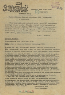 Komunikat Międzyzakładowej Komisji NSZZ "Solidarność". 1980 nr 25