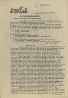 Komunikat Międzyzakładowej Komisji NSZZ "Solidarność". 1980 nr 28