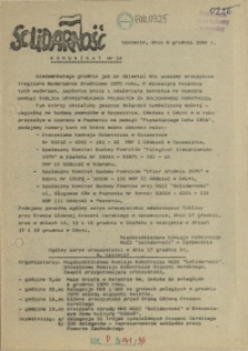 Komunikat Międzyzakładowej Komisji NSZZ "Solidarność". 1980 nr 34