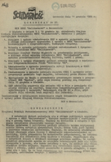 Komunikat Międzyzakładowej Komisji NSZZ "Solidarność". 1980 nr 37