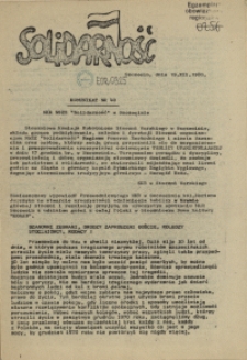 Komunikat Międzyzakładowej Komisji NSZZ "Solidarność". 1980 nr 40