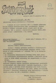 Komunikat Stoczniowej Komisji Robotniczej NSZZ "Solidarność". 1981 nr 48