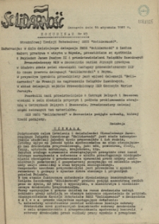 Komunikat Stoczniowej Komisji Robotniczej NSZZ "Solidarność". 1981 nr 49