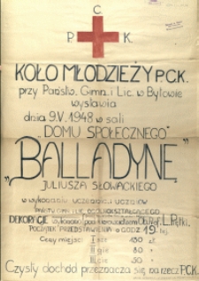 [Afisz. Inc.:] Koło Młodzieży P.C.K. przy Państw. Gimn. i Lic. w Bytowie [...]