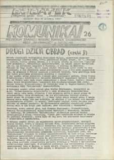 Komunikat Prezydium Zarządu Regionu Pomorza Zachodniego NSZZ "Solidarność". 1981 nr 26