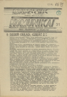 Komunikat Prezydium Zarządu Regionu Pomorza Zachodniego NSZZ "Solidarność". 1981 nr 31