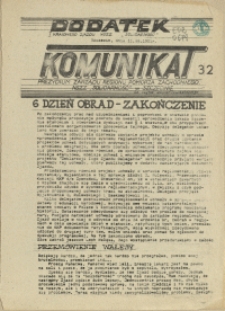 Komunikat Prezydium Zarządu Regionu Pomorza Zachodniego NSZZ "Solidarność". 1981 nr 32