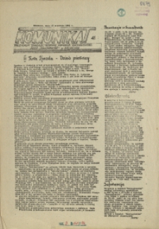 Komunikat Prezydium Zarządu Regionu Pomorza Zachodniego NSZZ "Solidarność". 1981 nr 41