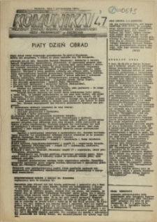 Komunikat Prezydium Zarządu Regionu Pomorza Zachodniego NSZZ "Solidarność". 1981 nr 47