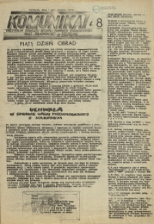 Komunikat Prezydium Zarządu Regionu Pomorza Zachodniego NSZZ "Solidarność". 1981 nr 48