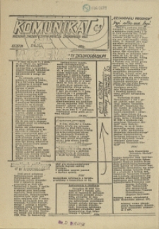 Komunikat Prezydium Zarządu Regionu Pomorza Zachodniego NSZZ "Solidarność". 1981 nr 61