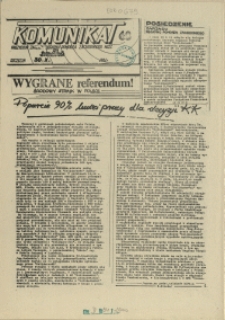 Komunikat Prezydium Zarządu Regionu Pomorza Zachodniego NSZZ "Solidarność". 1981 nr 68