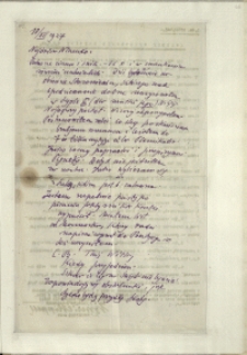 Listy Stanisława Ignacego Witkiewicza do żony Jadwigi z Unrugów Witkiewiczowej. List z 18.12.1927