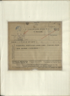 Listy Stanisława Ignacego Witkiewicza do żony Jadwigi z Unrugów Witkiewiczowej. Telegram z 05.09.1927