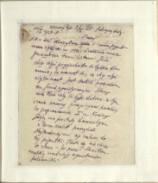 Listy Stanisława Ignacego Witkiewicza do żony Jadwigi z Unrugów Witkiewiczowej. List z 10.01.1928