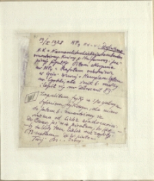 Listy Stanisława Ignacego Witkiewicza do żony Jadwigi z Unrugów Witkiewiczowej. List z 19.01.1928