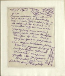 Listy Stanisława Ignacego Witkiewicza do żony Jadwigi z Unrugów Witkiewiczowej. List z 12.02.1929