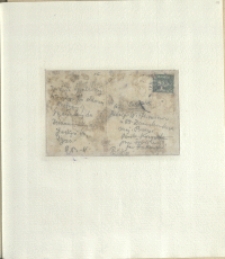 Listy Stanisława Ignacego Witkiewicza do żony Jadwigi z Unrugów Witkiewiczowej. Kartka pocztowa z 11.09.1928