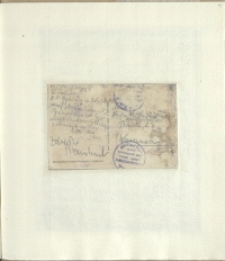 Listy Stanisława Ignacego Witkiewicza do żony Jadwigi z Unrugów Witkiewiczowej. Kartka pocztowa z 19.09.1928