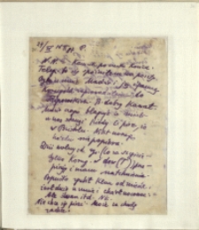 Listy Stanisława Ignacego Witkiewicza do żony Jadwigi z Unrugów Witkiewiczowej. List z 24.09.1928