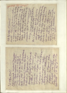 Listy Stanisława Ignacego Witkiewicza do żony Jadwigi z Unrugów Witkiewiczowej. Listy z 09.01.1929