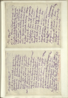 Listy Stanisława Ignacego Witkiewicza do żony Jadwigi z Unrugów Witkiewiczowej. List z 30.01.1929. List z 31.01.1929.