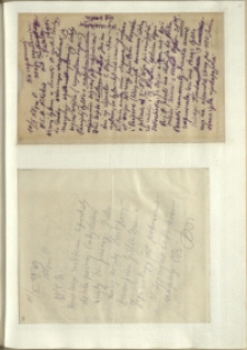 Listy Stanisława Ignacego Witkiewicza do żony Jadwigi z Unrugów Witkiewiczowej. List z 10.02.[1929]. List z 11.02.1929.