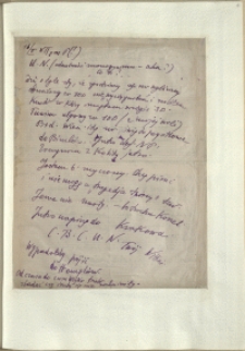 Listy Stanisława Ignacego Witkiewicza do żony Jadwigi z Unrugów Witkiewiczowej. List z 16.02.1929.