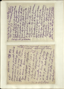 Listy Stanisława Ignacego Witkiewicza do żony Jadwigi z Unrugów Witkiewiczowej. List z 26.03.1929. List z 27.03.1929.