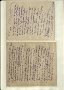 Listy Stanisława Ignacego Witkiewicza do żony Jadwigi z Unrugów Witkiewiczowej. List z 05.04.1929. List z 07.04.1929.