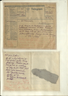 Listy Stanisława Ignacego Witkiewicza do żony Jadwigi z Unrugów Witkiewiczowej. List z 01.05.1929. List z 02.05.1929.