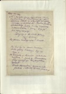 Listy Stanisława Ignacego Witkiewicza do żony Jadwigi z Unrugów Witkiewiczowej. List z 13.05.1929.