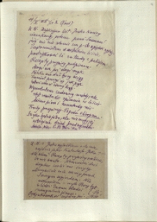 Listy Stanisława Ignacego Witkiewicza do żony Jadwigi z Unrugów Witkiewiczowej. List z 14.05.1929. Kartka pocztowa z 16.05.1929.
