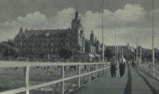 [Ostseebad Kolberg, Seesteg mit Strandschloss]