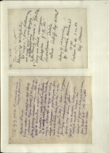 Listy Stanisława Ignacego Witkiewicza do żony Jadwigi z Unrugów Witkiewiczowej. List z 04.07.1929. List z 22.07.1929.