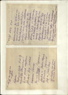 Listy Stanisława Ignacego Witkiewicza do żony Jadwigi z Unrugów Witkiewiczowej. List z 22.08.1929. List z 23.08.1929.