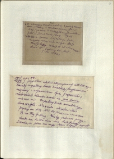 Listy Stanisława Ignacego Witkiewicza do żony Jadwigi z Unrugów Witkiewiczowej. Kartka pocztowa z 12.05.1929. List z 15.09.1929.