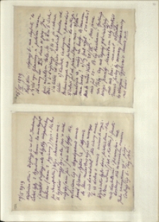 Listy Stanisława Ignacego Witkiewicza do żony Jadwigi z Unrugów Witkiewiczowej. List z 16.09.1929. List z 19.09.1929.