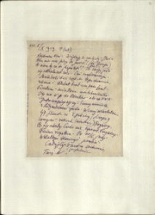 Listy Stanisława Ignacego Witkiewicza do żony Jadwigi z Unrugów Witkiewiczowej. List z 05.10.1929.