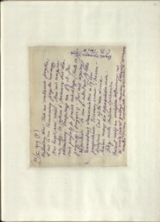 Listy Stanisława Ignacego Witkiewicza do żony Jadwigi z Unrugów Witkiewiczowej. List z 15.10.1929.