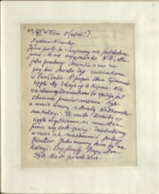 Listy Stanisława Ignacego Witkiewicza do żony Jadwigi z Unrugów Witkiewiczowej. List z 29.06.1930.