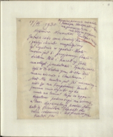 Listy Stanisława Ignacego Witkiewicza do żony Jadwigi z Unrugów Witkiewiczowej. List z 14.07.1930.