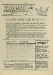 Komunikat Prezydium Zarządu Regionu Pomorza Zachodniego NSZZ "Solidarność". 1981 nr 76