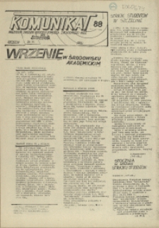 Komunikat Prezydium Zarządu Regionu Pomorza Zachodniego NSZZ "Solidarność". 1981 nr 88