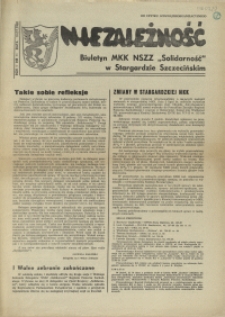 Niezależność : biuletyn informacyjny NSZZ "Solidarność" w Stargardzie Szczecińskim. 1981 nr 11