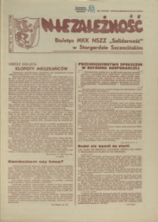 Niezależność : biuletyn informacyjny NSZZ "Solidarność" w Stargardzie Szczecińskim. 1981 nr 14