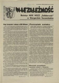 Niezależność : biuletyn informacyjny NSZZ "Solidarność" w Stargardzie Szczecińskim. 1981 nr 17