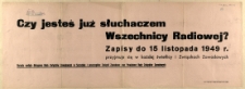 [Afisz] Czy jesteś już słuchaczem Wszechnicy Radiowej?