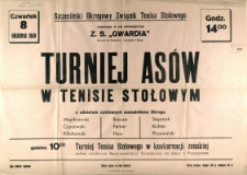 [Afisz] Turniej Asów w tenisie stołowym
